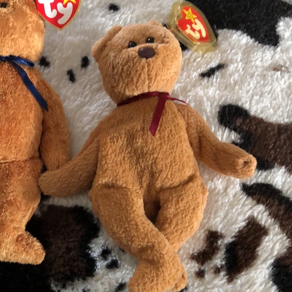 Two TY Beanie Babies, Curly 1993 and Fuzz 1999, - Picture 7 of 9